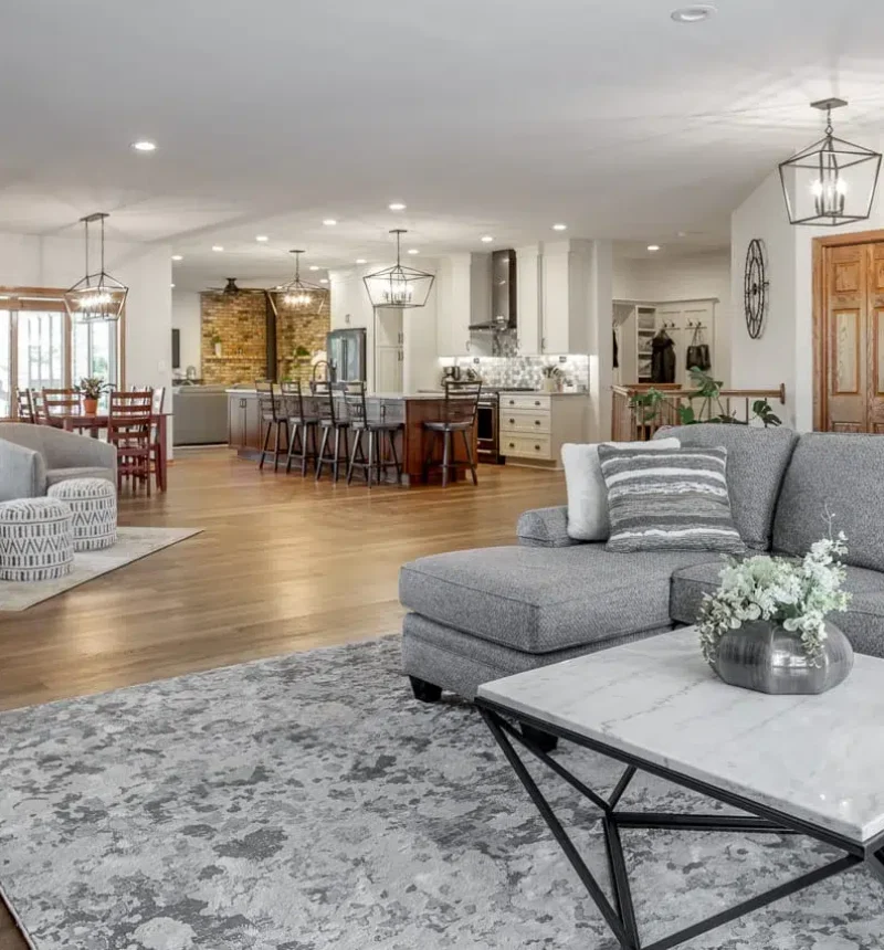 Full View of Whole Floor Remodel _ Compelling Homes